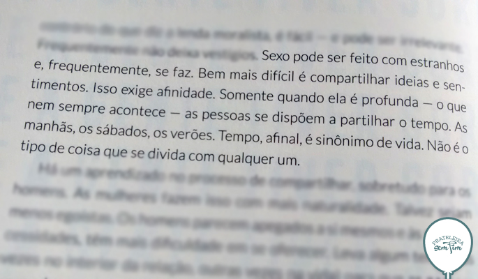 Tempo...não é o tipo de coisa que se divida com qualquer um.